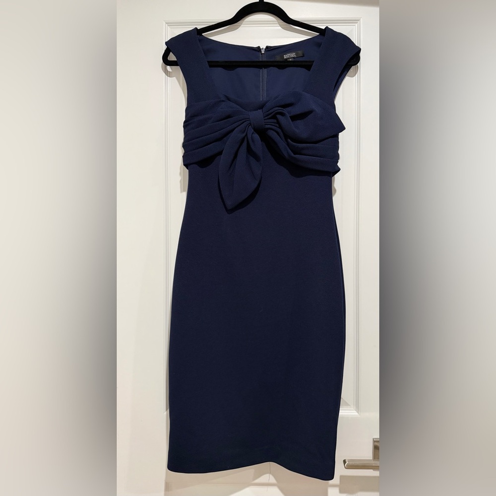 Bartley mischka Navy Blue Bow Dress